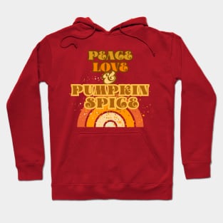 Peace, Love and Pumpkin Spice - Lightly Spice Dusted Version Hoodie